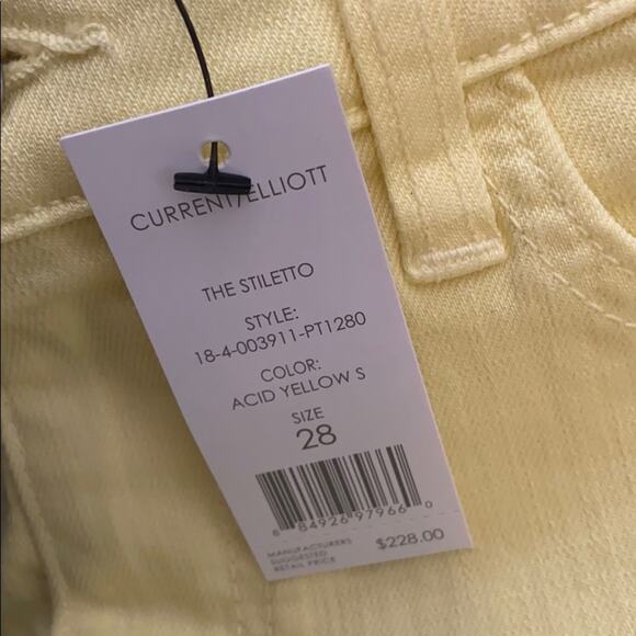 28 Current Elliott The Stiletto Ankle Skinny Jeans $228 - Picture 6 of 13